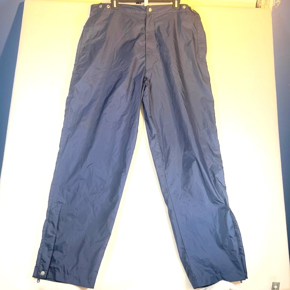 Acuity Nylon Water Resist Pants Men's XL Utility Elastic Waist Boot Cut Zippers